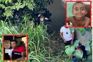 O corpo do menino foi achado numa mata. O assassino mentiu sobre a localização do corpo