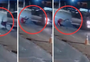 Homem salta de carro em movimento após brigar com namorado em MT
