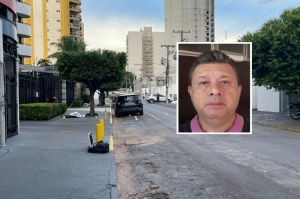 Local do crime. Em Destaque a foto de Carlinhos