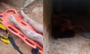 Coveiro vê cimento fresco e descobre mulher presa viva em túmulo