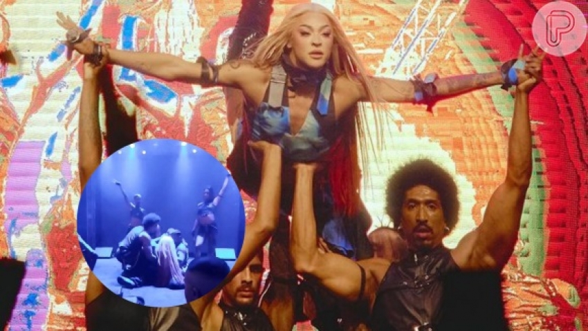 Suspensa por dançarinos, Pabllo Vittar cai em show; veja vídeo