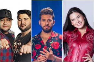 Fim de semana tem Barões da Pisadinha, Gustavo Mioto e Ana Castela