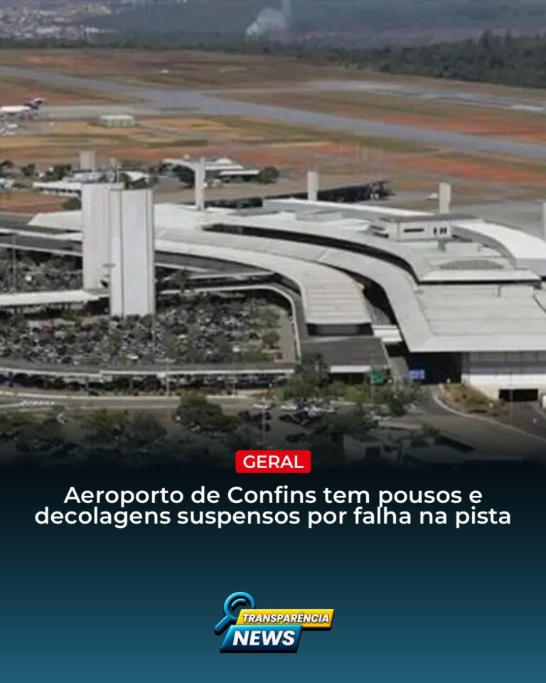 Voos suspensos no Aeroporto de Confins por falha na pista