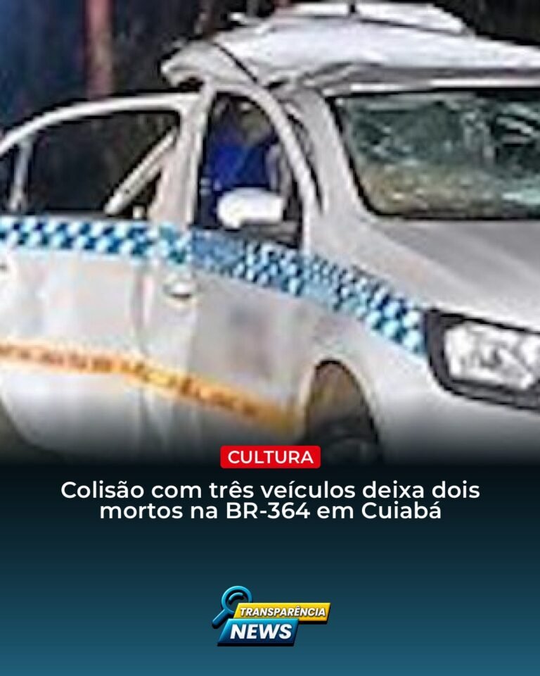 Colisão com três veículos deixa dois mortos na BR-364 em Cuiabá