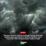 Ciclone extratropical forma temporais no Sul a partir desta terça