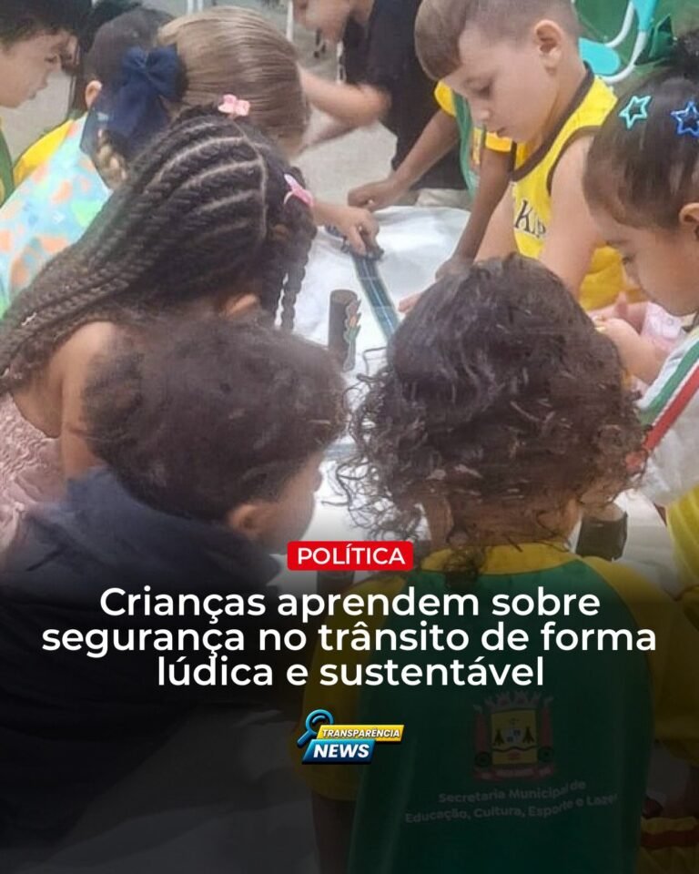 Alunos de CMEI aprendem sobre segurança no trânsito