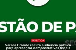 Várzea Grande realiza audiência fiscal nesta terçafeira