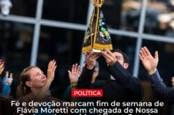 Flávia Moretti recebe Nossa Senhora Aparecida em Várzea Grande