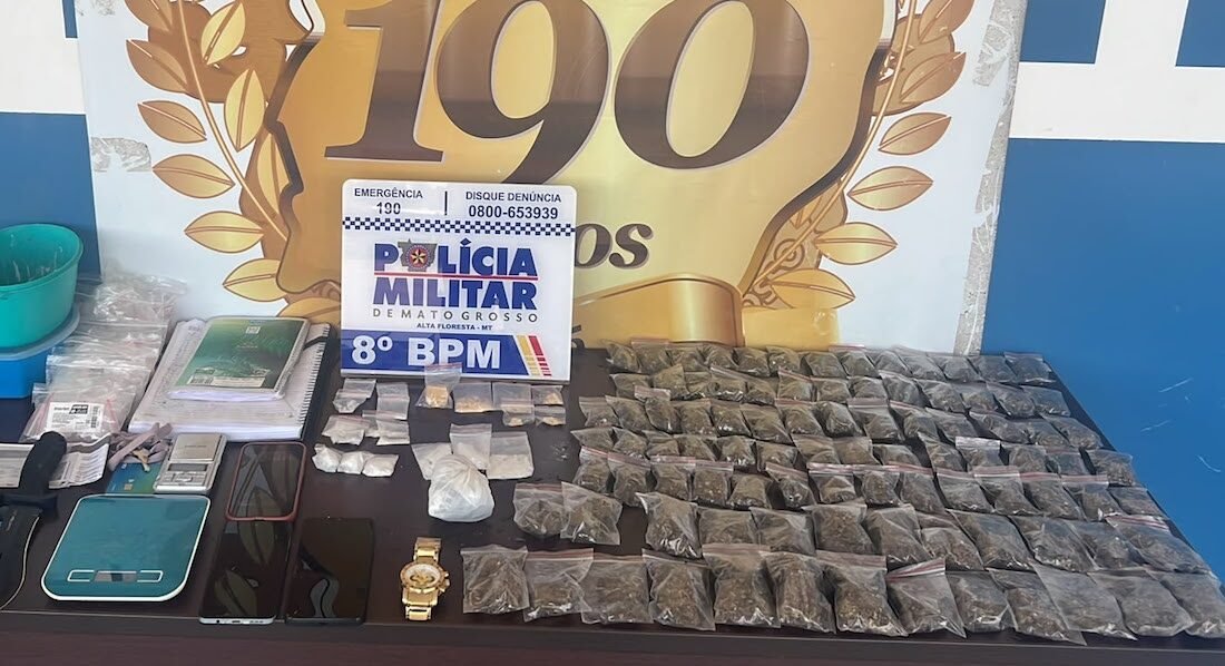 Alta Floresta: adolescentes são apreendidos com mais de 100 porções de drogas