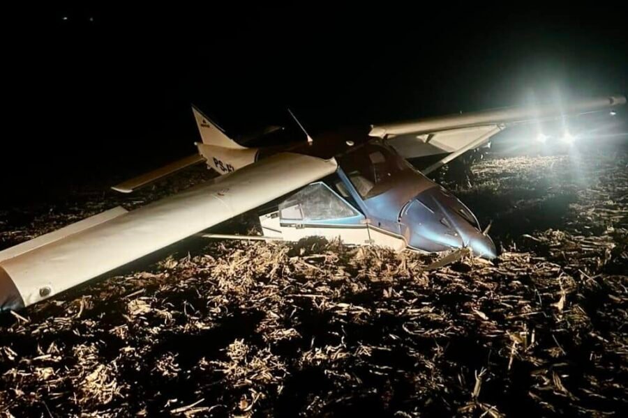Avião cai no Médio Norte e feridos são socorridos