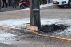 Homem fica ferido e veículos danificados após transformador explodir em Sorriso