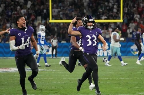 No último segundo, Baltimore Ravens batem Dallas Cowboys no Rio