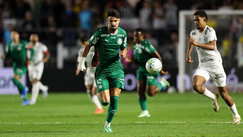 Palmeiras empata com Santos na Vila Belmiro e vê liderança escapar