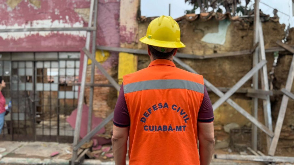 Vistoria técnica busca prevenir desabamentos no Centro Histórico de Cuiabá