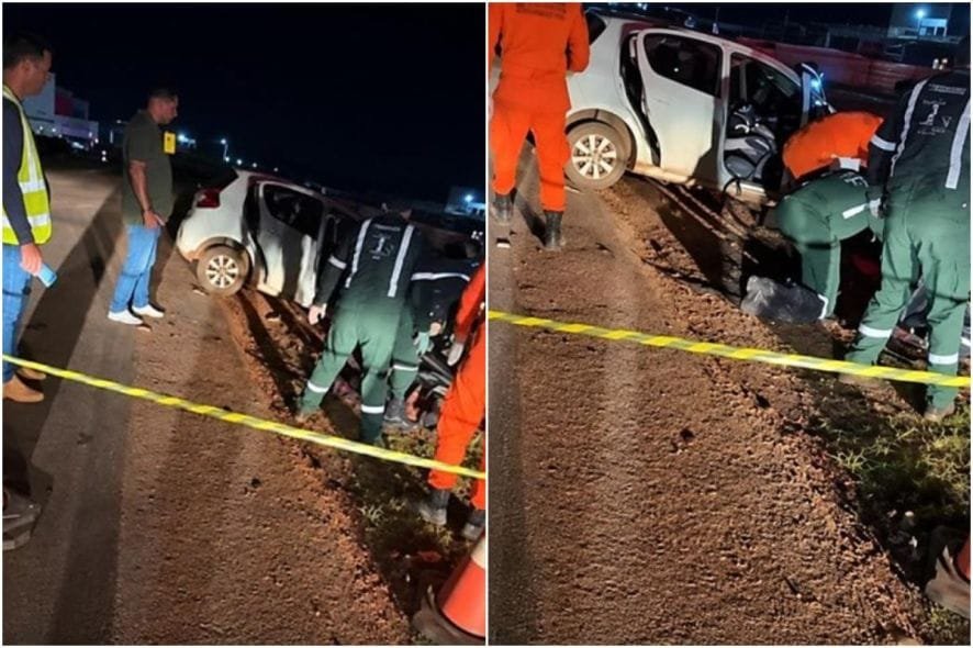 Carro bate em carreta bitrem e três pessoas morrem em rodovia estadual de Mato Grosso