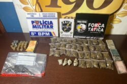 Acusado de tráfico morre em confronto com a PM no Nortão; arma e drogas apreendidas