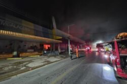 Bombeiros combatem incêndio de grandes proporções em duas empresas em Mato Grosso