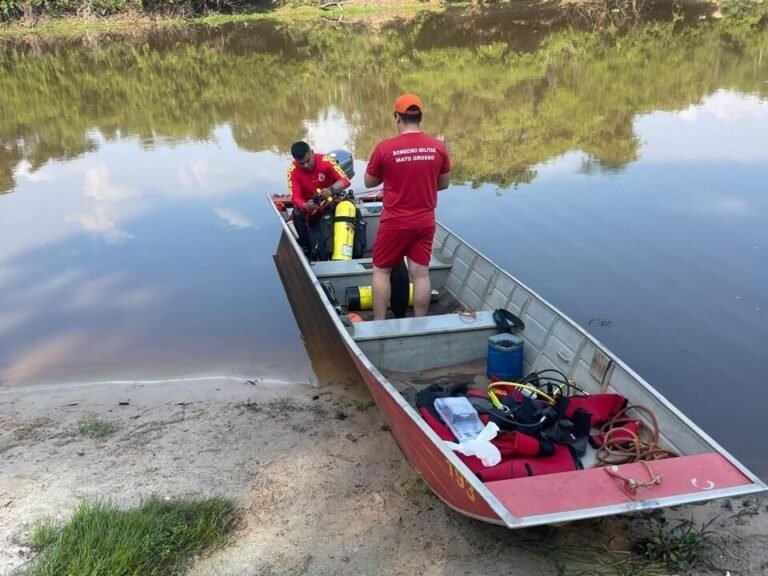 Bombeiros localizam corpo de homem que se afogou em rio no Mato Grosso