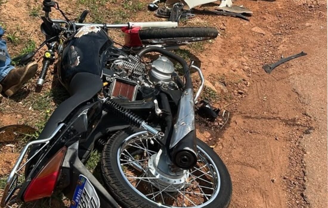 Colíder: motos colidem em rodovia e dois ficam feridos