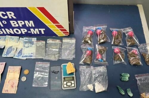 Drogas compradas em Sinop são apreendidas em Santa Carmem; dois detidos