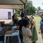 Flávia Moretti celebra dia de Nossa Senhora em missa no distrito de Praia Grande