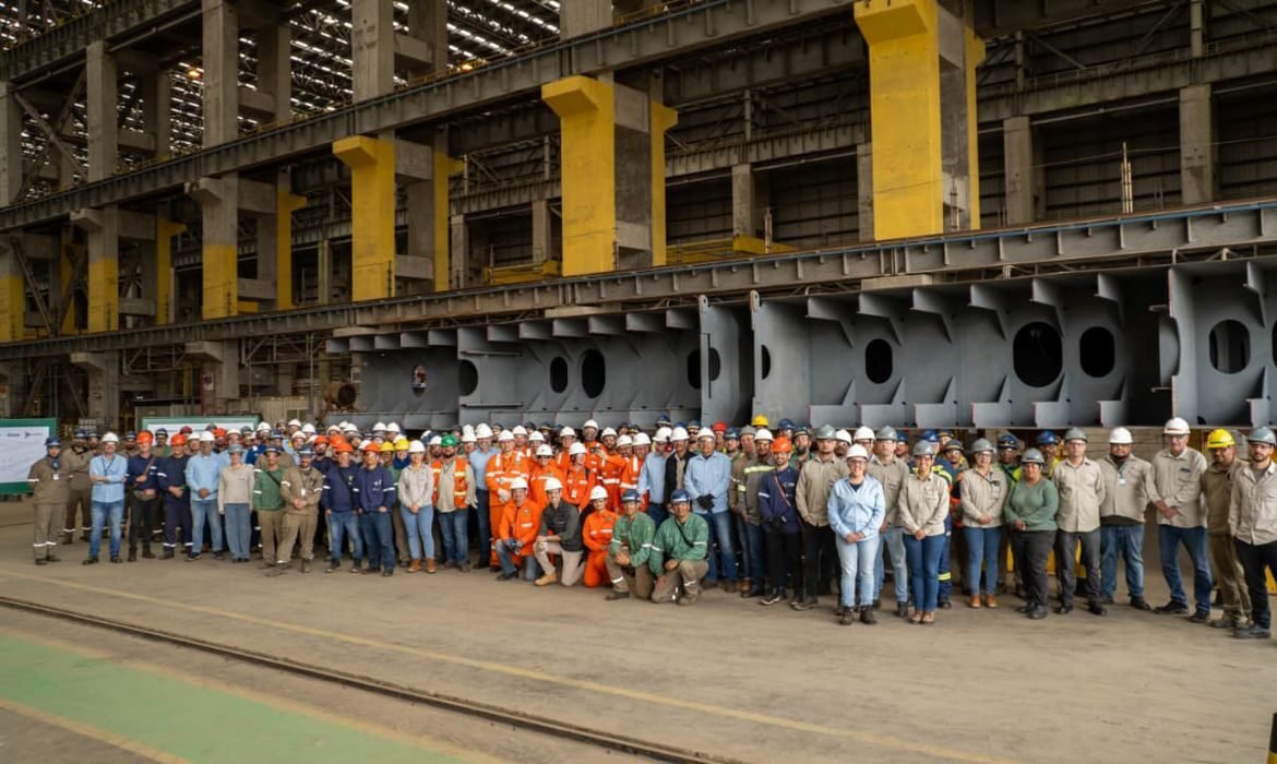 Estaleiro gaúcho inicia construção de navios da Transpetro