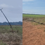 Ventos derrubam 9 postes e deixam moradores sem energia em MT