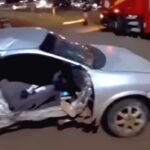 Jovem morre após carro capotar e bater em poste em Mato Grosso; motorista embriagado preso