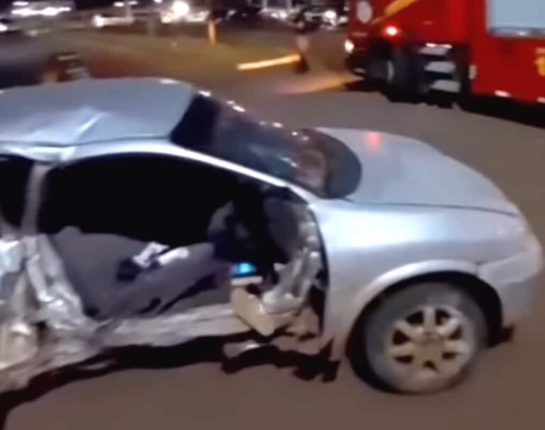 Jovem morre após carro capotar e bater em poste em Mato Grosso; motorista embriagado preso