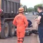 Jovem morre em acidente entre moto e caminhão em Mato Grosso