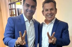 Mauro Mendes se reúne com Flavio Bolsonaro reforçando apoio no 2º turno
