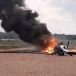 Piloto de avião interceptado pela FAB morre após confronto com policiais em Juara; vídeo