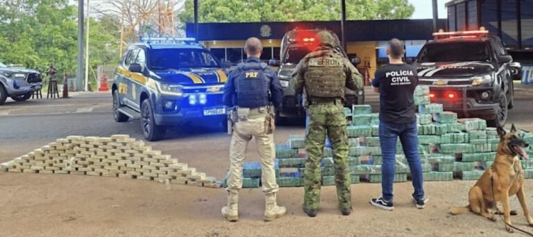 Polícia apreende 550 tabletes de drogas em rodovia em Jangada avaliada em R$ 9,9 milhões