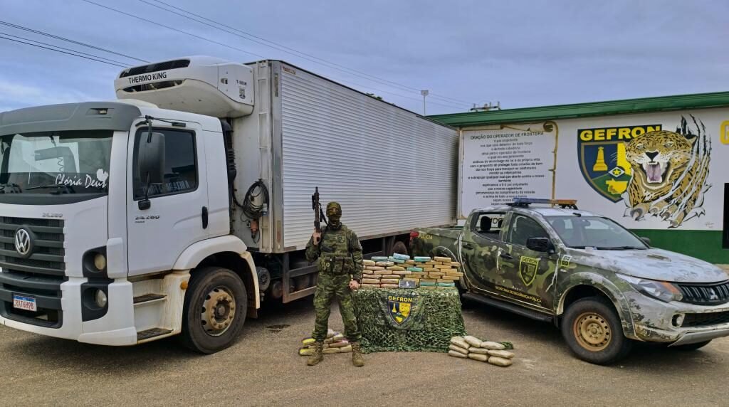 Polícia apreende R$ 975 mil em drogas transportadas em caminhão em Mato Grosso; dois presos