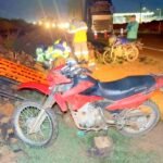 Sinop: caminhonete e três motos se envolvem em acidente na BR-163; condutores sofrem fraturas