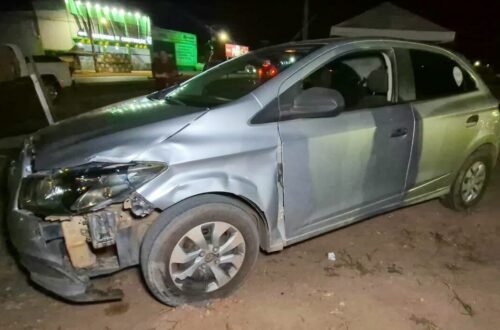 Sinop: carro e moto colidem na MT-140; três feridos