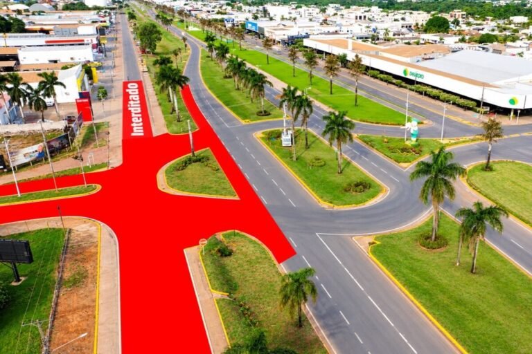 Trechos de avenidas serão interditados neste sábado e domingo para obras na BR-163 em Lucas Do Rio Verde