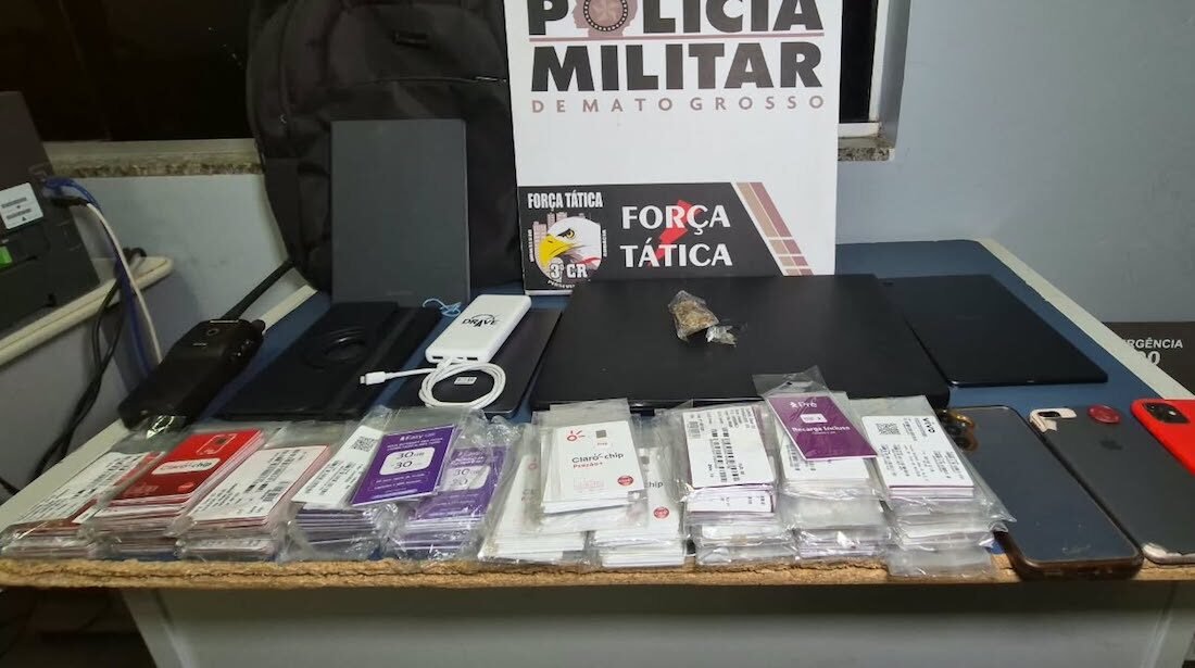 Trio acusado de arrombar automóvel e furtar eletrônicos é detido em Sinop